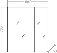 Мебель для ванной комнаты СаНта Лондон 70 подвесная Мебель для ванной комнаты СаНта Лондон 70 подвесная