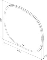 Зеркало AM.PM Func 80 квадратное Зеркало AM.PM Func 80 квадратное