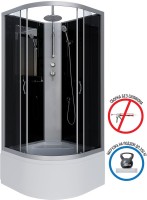 Душевая кабина Niagara Classic NG-2509-14BKT 100х100 см, без крыши, с тропическим  душем