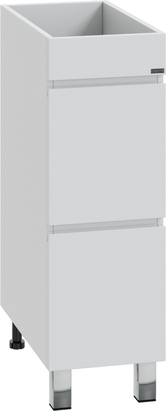 Тумба с раковиной СаНта Марс 29 R под стиральную машину, напольная, 2 ящика, белая