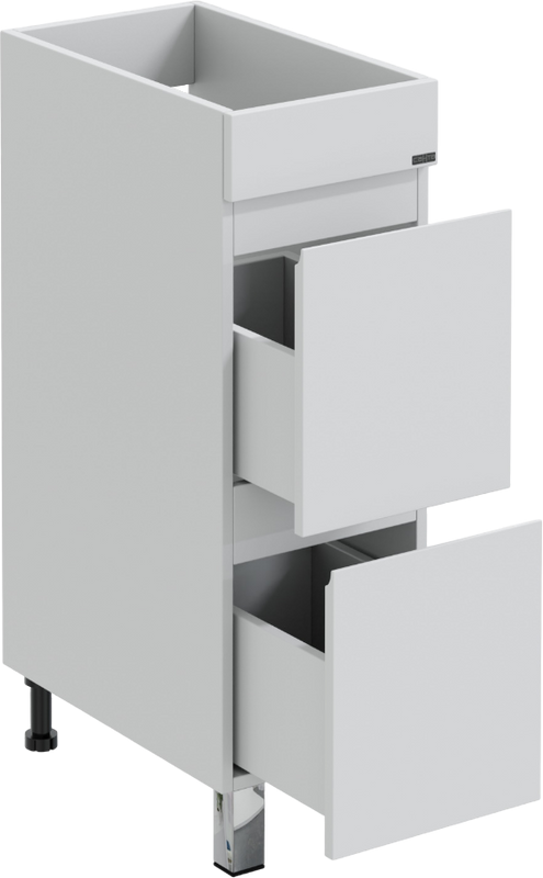 Тумба с раковиной СаНта Марс 29 R под стиральную машину, напольная, 2 ящика, белая