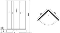 Душевая кабина Niagara Classic NG-6501-14BK 90x90 см, без крыши