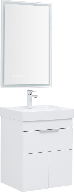 Мебель для ванной комнаты Aquanet Ирис new 50 подвесная, 1 ящик, 2 дверцы
