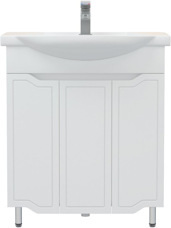 Тумба с раковиной Corozo Мирра 75 белая