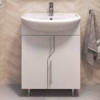 Тумба с раковиной Vigo 60 напольная, белая