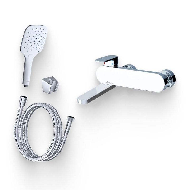 Душевой комплект Смеситель Ravak Chrome CR 022.00/150 + Гарнитур 907.00