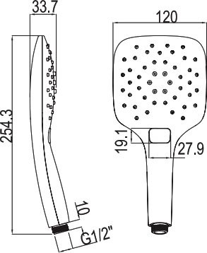 Душевой комплект Смеситель Ravak Chrome CR 022.00/150 + Гарнитур 907.00