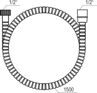 Душевой комплект Смеситель Ravak Chrome CR 022.00/150 + Гарнитур 907.00