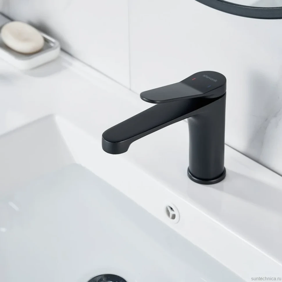 Смеситель для раковины Shevanik S6201H черный