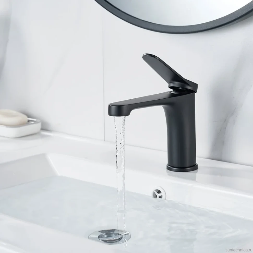 Смеситель для раковины Shevanik S6201H черный