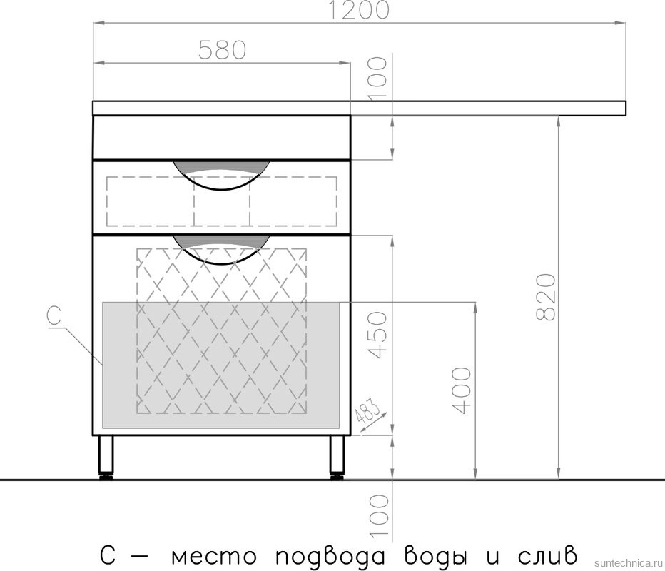 Тумба с раковиной Style Line Жасмин 60 Люкс Plus белая, с бельевой корзиной, для стиральной машины R