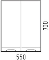 Шкаф в ванную Corozo Лея 55 подвесной, белый Шкаф в ванную Corozo Лея 55 подвесной, белый