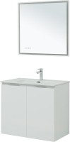 Мебель для ванной комнаты Aquanet Алвита new 80 подвесная, белая матовая, с дверками