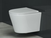 Комплект Унитаз подвесной Ceramicanova Forma CN3011 с микролифтом + Инсталляция STWORKI + Кнопка Хельсинки 500471 черная матовая