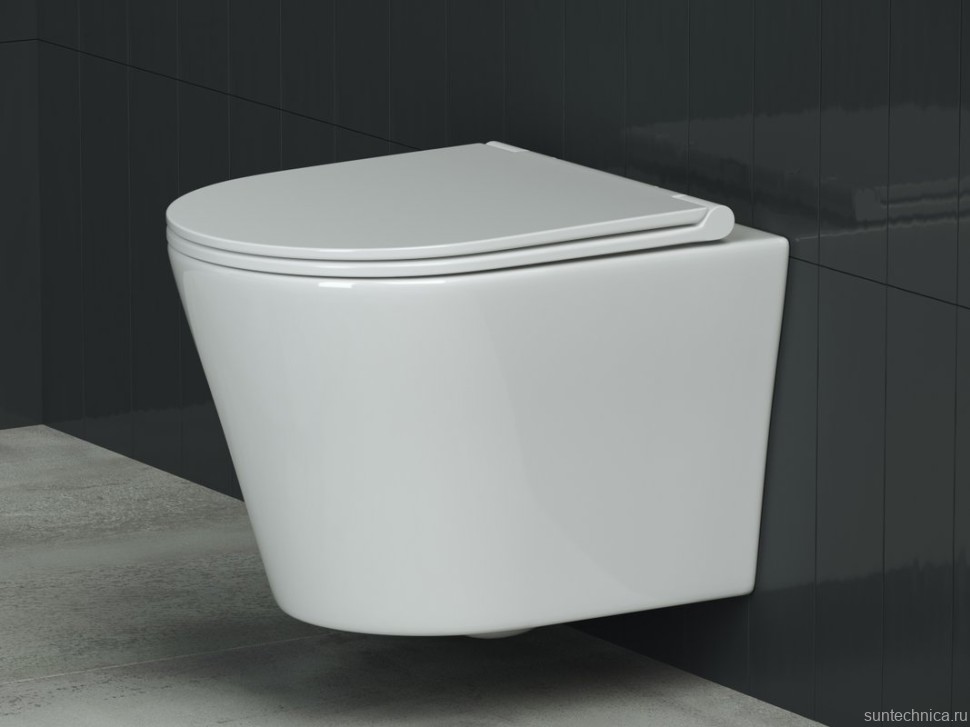 Комплект Унитаз подвесной Ceramicanova Forma CN3011 с микролифтом + Инсталляция STWORKI + Кнопка Хельсинки 500471 черная матовая