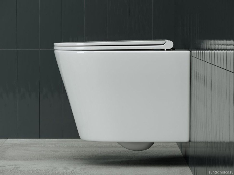 Комплект Унитаз подвесной Ceramicanova Forma CN3011 с микролифтом + Инсталляция STWORKI + Кнопка Хельсинки 500471 черная матовая