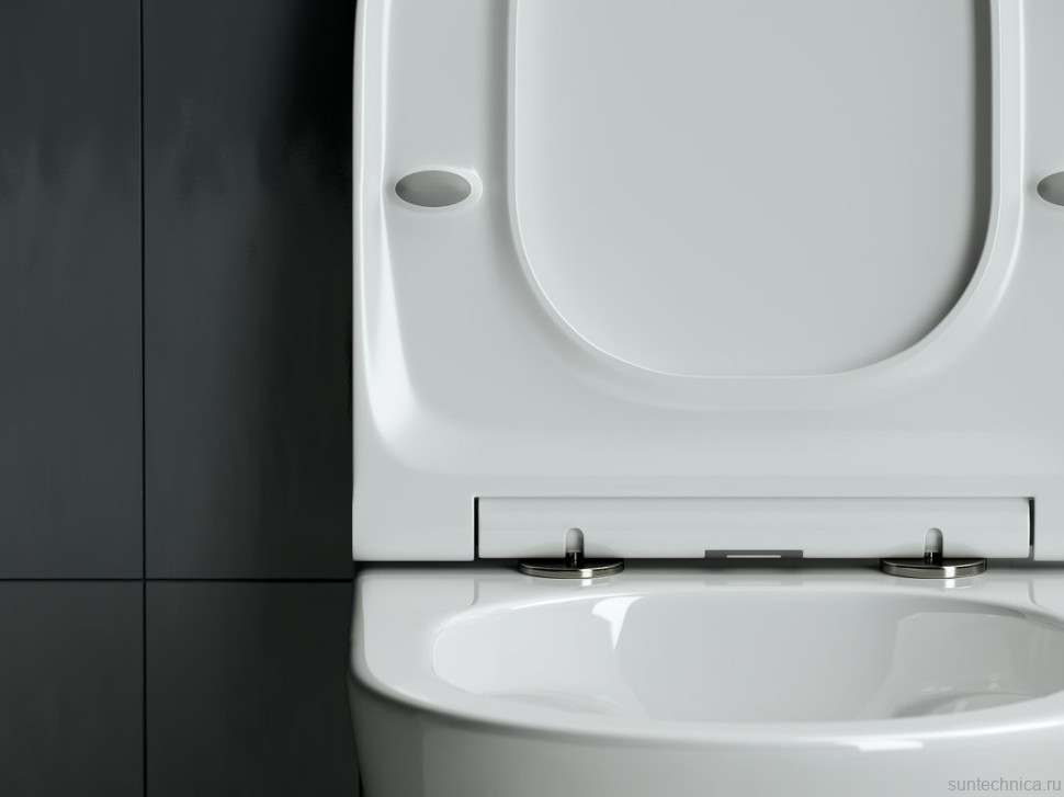 Комплект Унитаз подвесной Ceramicanova Forma CN3011 с микролифтом + Инсталляция STWORKI + Кнопка Хельсинки 500471 черная матовая