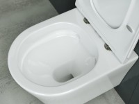 Комплект Унитаз подвесной Ceramicanova Forma CN3011 с микролифтом + Инсталляция STWORKI + Кнопка Хельсинки 500471 черная матовая