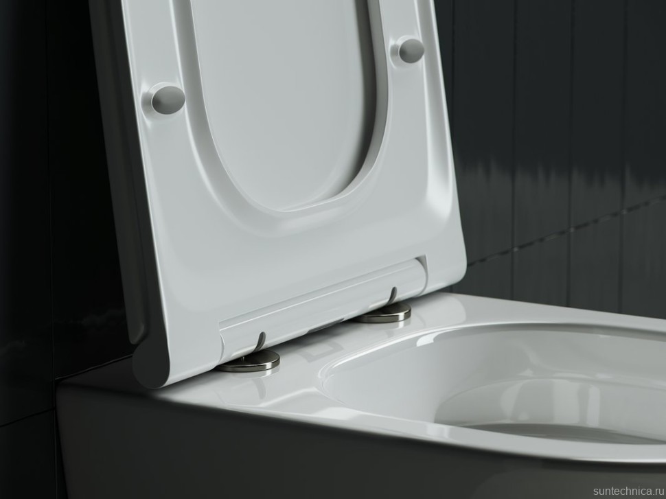 Комплект Унитаз подвесной Ceramicanova Forma CN3011 с микролифтом + Инсталляция STWORKI + Кнопка Хельсинки 500471 черная матовая