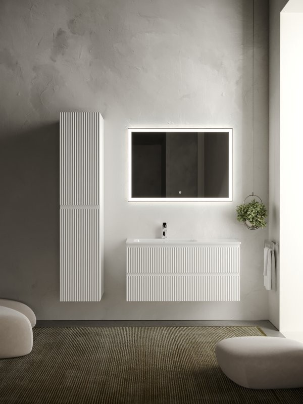 Мебель для ванной комнаты Sancos Snob R 100 см, L, bianco