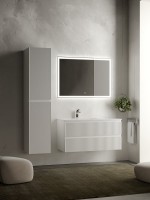 Мебель для ванной комнаты Sancos Snob R 100 см, L, bianco