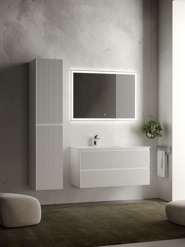 Мебель для ванной комнаты Sancos Snob R 100 см, L, bianco