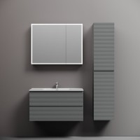 Мебель для ванной комнаты Sancos Folk 90 ergraut soft, раковина CN7002