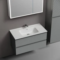 Мебель для ванной комнаты Sancos Folk 90 ergraut soft, раковина CN7002