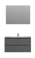 Мебель для ванной комнаты Sancos Folk 90 ergraut soft, раковина CN7002
