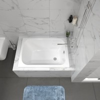 Акриловая ванна Triton Литл 110x70 см, пристенная, белая, на ножках