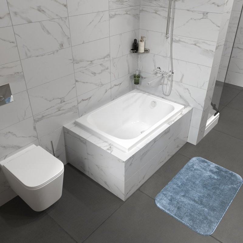 Акриловая ванна Triton Литл 110x70 см, пристенная, белая, на ножках