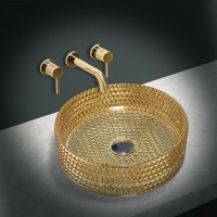 Накладная раковина Vincea VBS-5GL05 40 золото