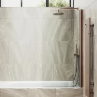 Шторка на ванну Maybahglass MGV-598-2 60x140, профиль бронза, стекло прозрачное