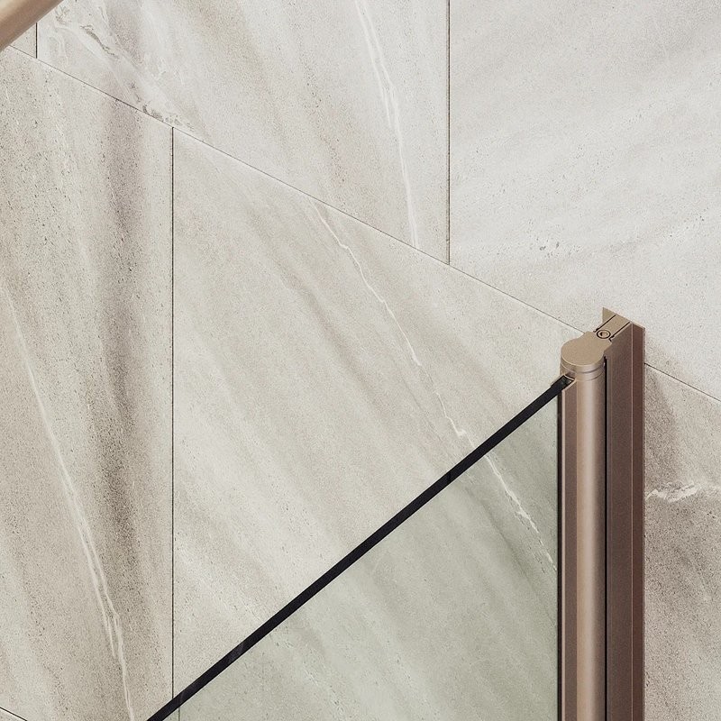 Шторка на ванну Maybahglass MGV-598-2 60x140, профиль бронза, стекло прозрачное