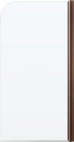 Шторка на ванну Maybahglass MGV-598-2 60x140, профиль бронза, стекло прозрачное