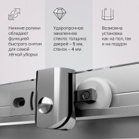 Душевой уголок AM.PM Sunny W87G-403-12090-MT 120x90 см, серебро