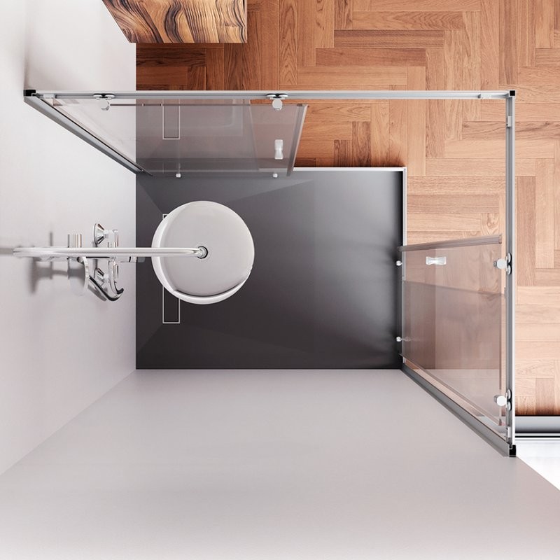 Душевой уголок AM.PM Sunny W87G-403-12090-MT 120x90 см, серебро