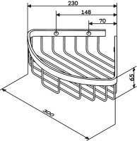 Полка AM.PM Sense L A7452100 хром
