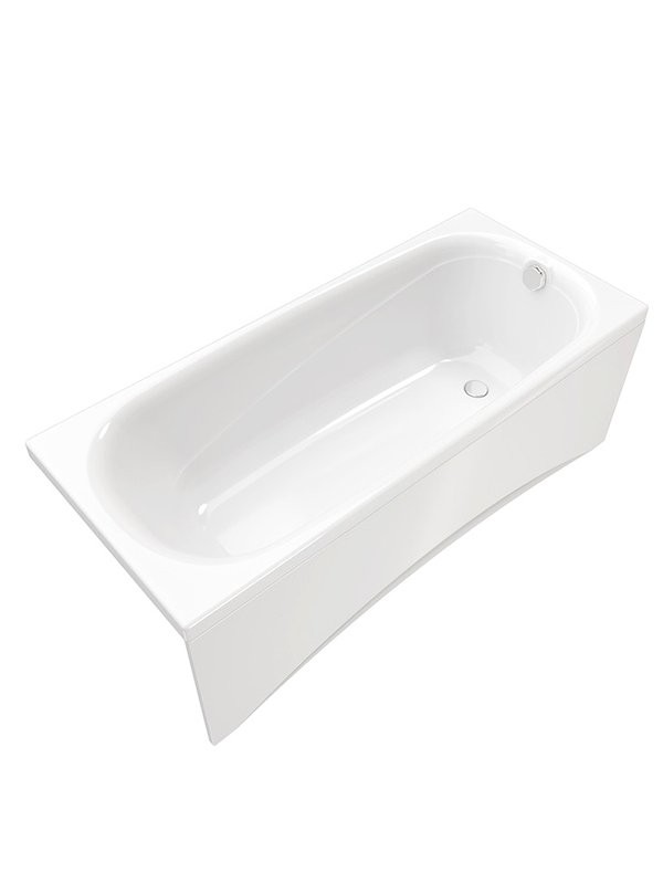 Акриловая ванна Triton Стандарт Европа без опоры 160x70 см, пристенная, белая
