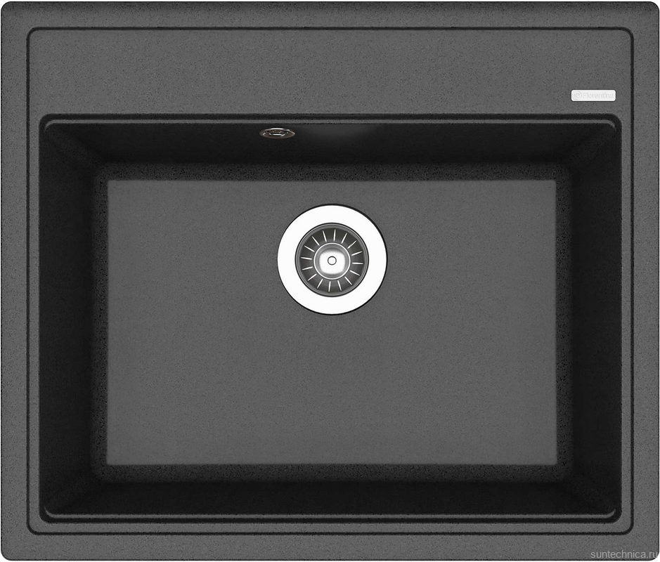 Комплект Мойка Florentina Липси 600 антрацит + Измельчитель KUCHENSTERN Muhle