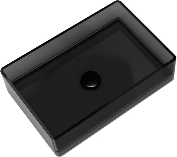 Накладная раковина Abber Kristall AT2803Onyx черная