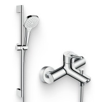 Душевой комплект Смеситель Hansgrohe Talis S 72400000 + Гарнитур Croma 26582400