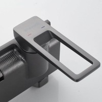Душевая стойка Shevanik S6826T оружейная сталь