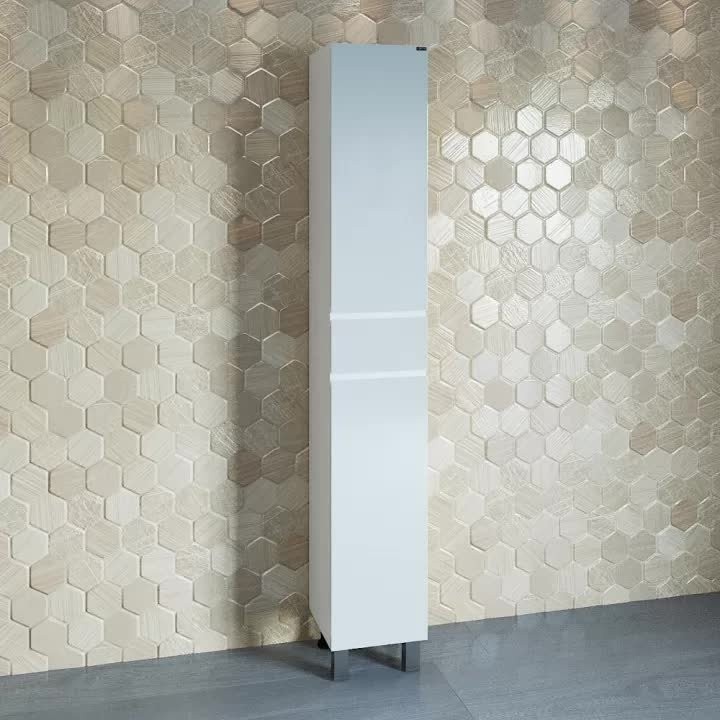 Шкаф пенал для ванной СаНта Марс 30 напольный