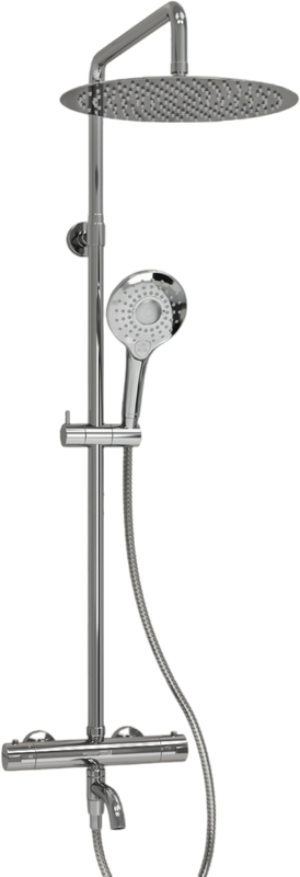 Душевая стойка Wasserkraft Berkel A188.116.101.010.CH Thermo с термостатом, хром