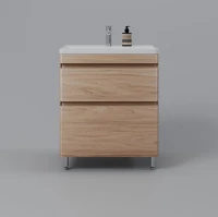 Тумба с раковиной Style Line Атлантика 70 Люкс Plus, напольная, ясень перламутр