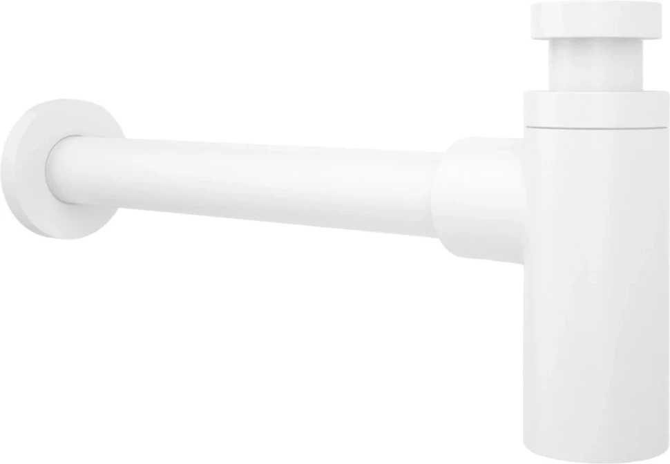 Комплект Раковина Lavinia Boho Bathroom Sink 33311012 + Донный клапан Wellsee Drainage System 182138000 матовый белый + Сифон 182108000 белый