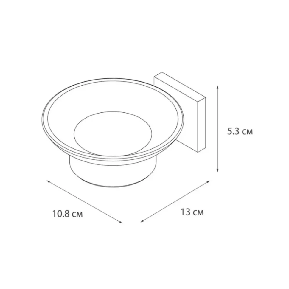 Мыльница Fixsen Lux Satin 16008