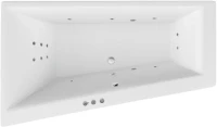 Акриловая ванна Excellent Sfera WAEX.SFL17.SMART L 170x100 см, угловая, левая, встраиваемая, с гидромассажем, белая, асимметричная, с каркасом, со сливом-переливом