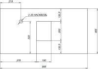 Мебель для ванной комнаты STWORKI Эстерсунд 90 белая матовая, роверелла с отверстием под смеситель в столешнице